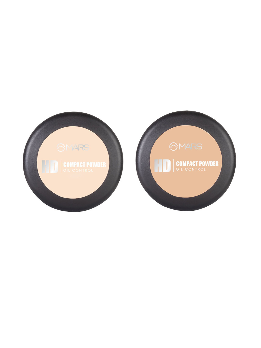 MARS Set Of 2 Ultra Fine Matte HD Oil Control Compact Powder-8g-Butter Scotch 03-Nutmeg 05