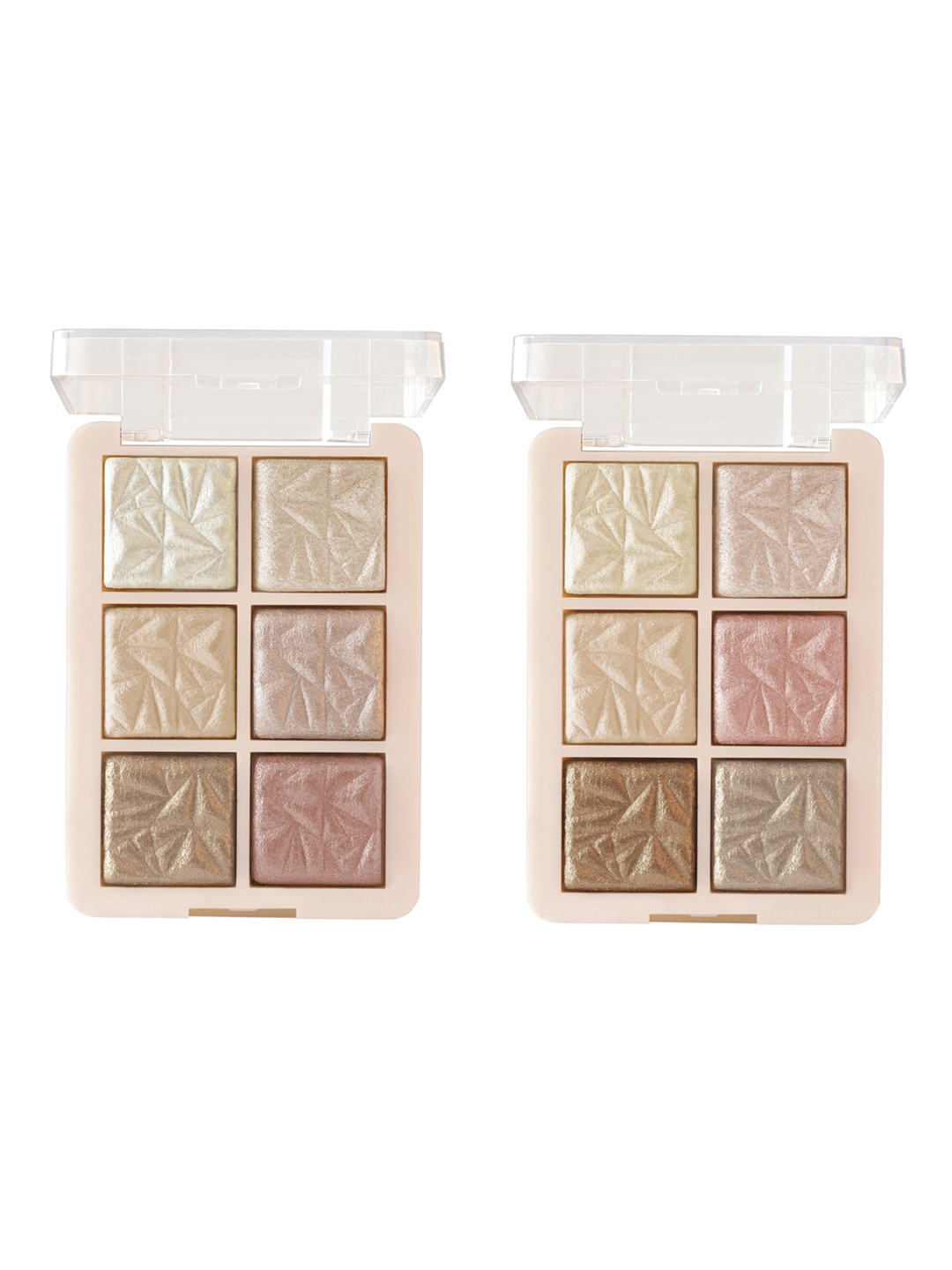 MARS Set of 2 Illuminating Highlighter Blusher GlowZilla Palette 12g each - Shades 02+03
