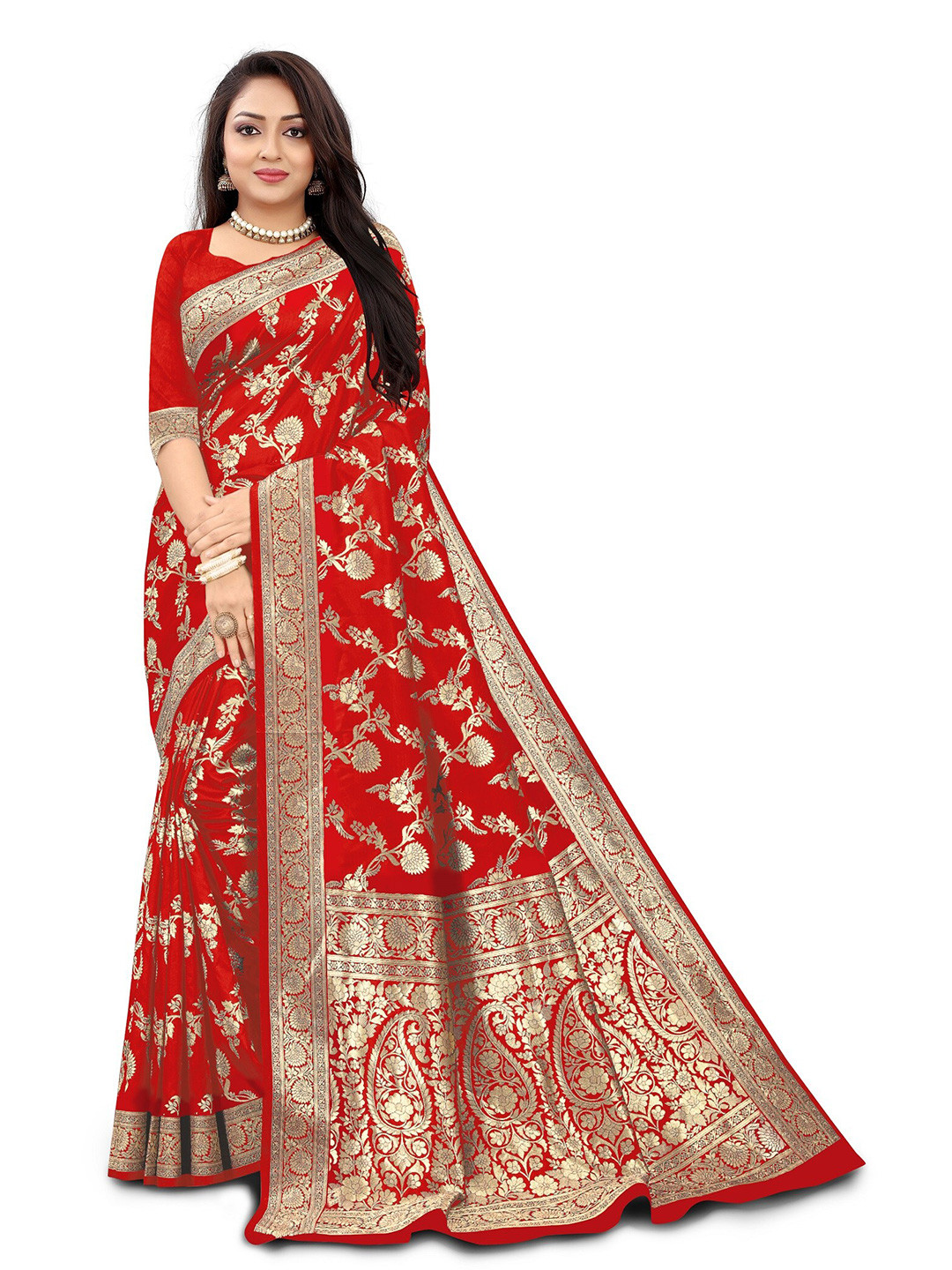 Kedar Fab Woven Design Zari Saree