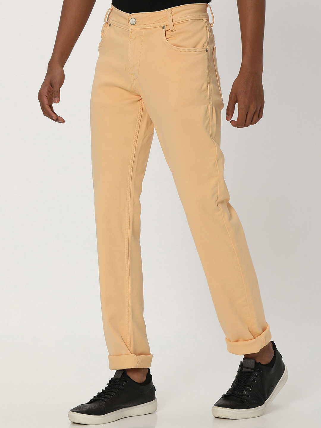 Mufti Men Mid Rise Slim Fit Trousers