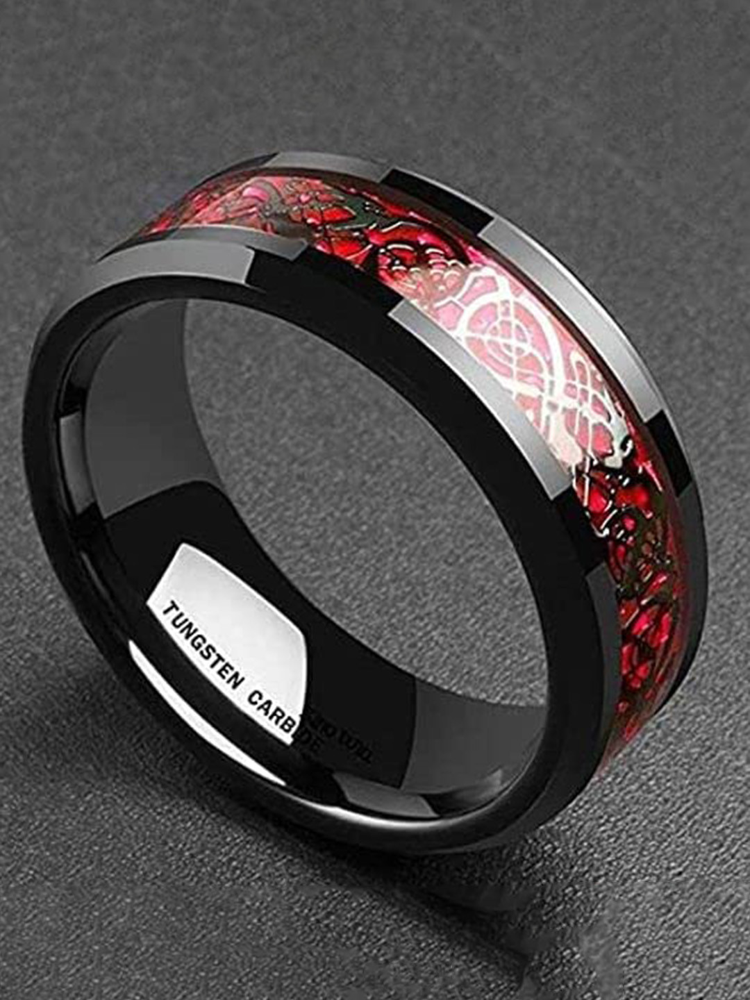 VIEN Set Of 2 Silver-Plated Stainless Steel Ring