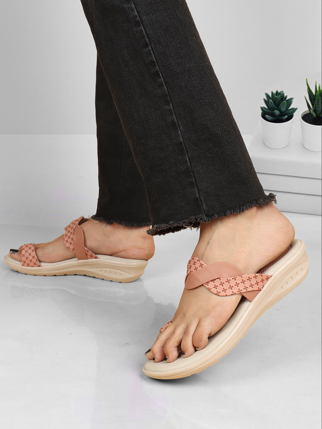 ICONICS Laser Cut One Toe Comfort Heels