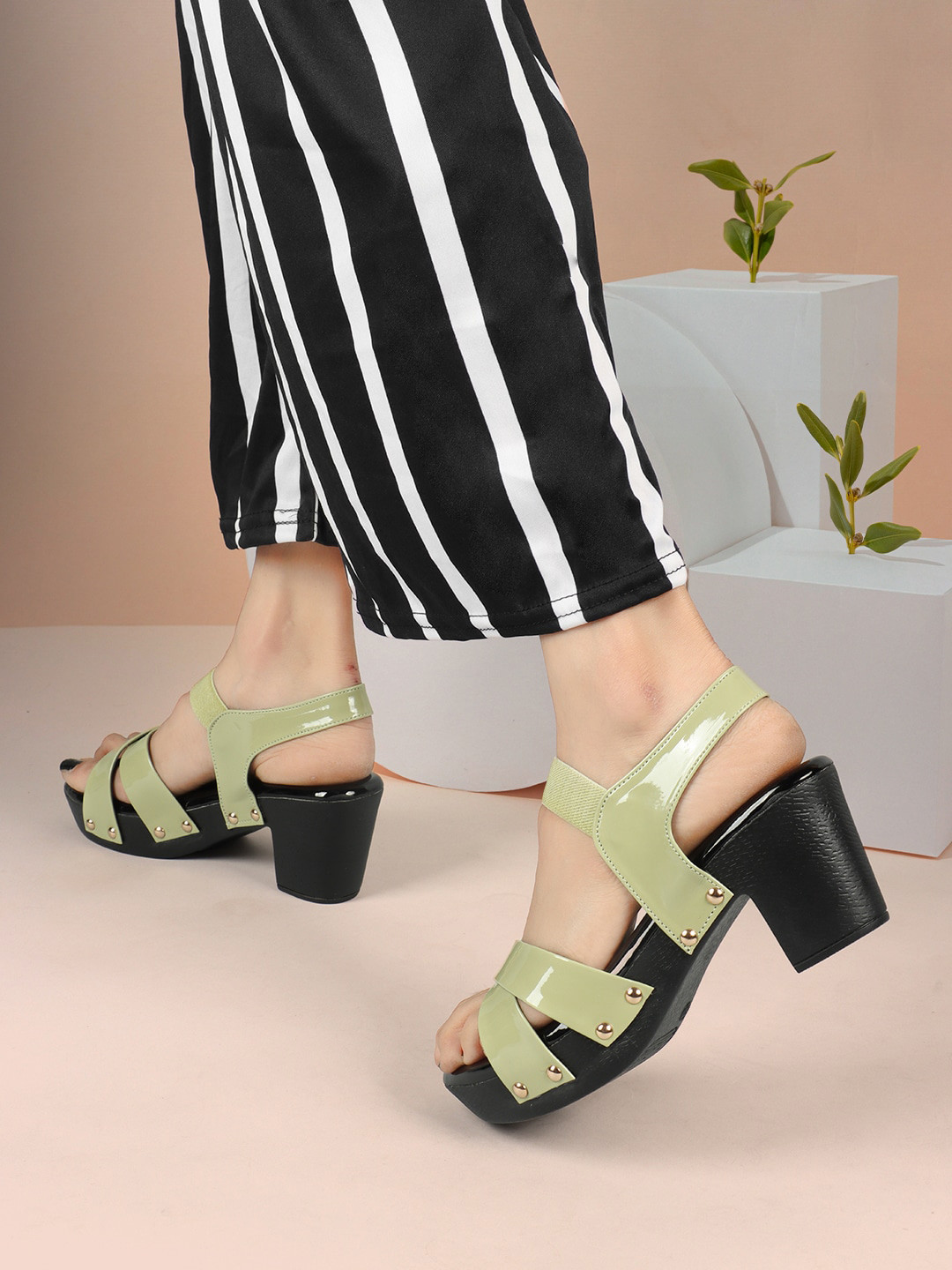 ICONICS Open Toe Platform Heels