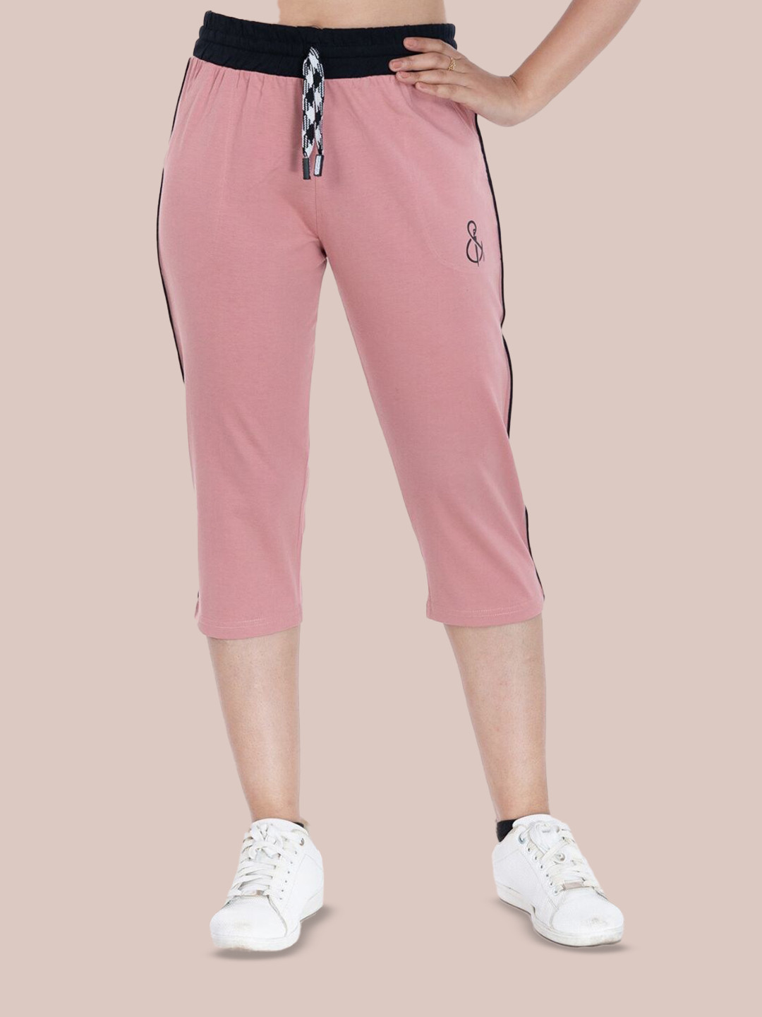 StyleAOne Women Printed Cotton Mid-Rise Capris