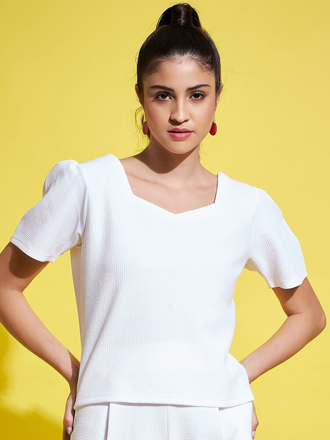 Clora Creation Regular Sweetheart Neck Top