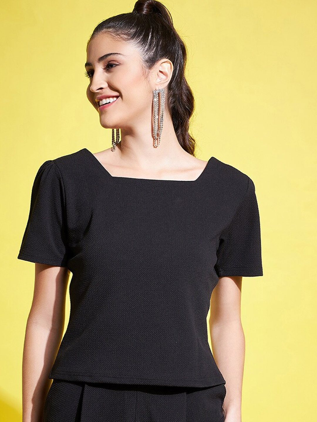 Clora Creation Square Neck Regular Top