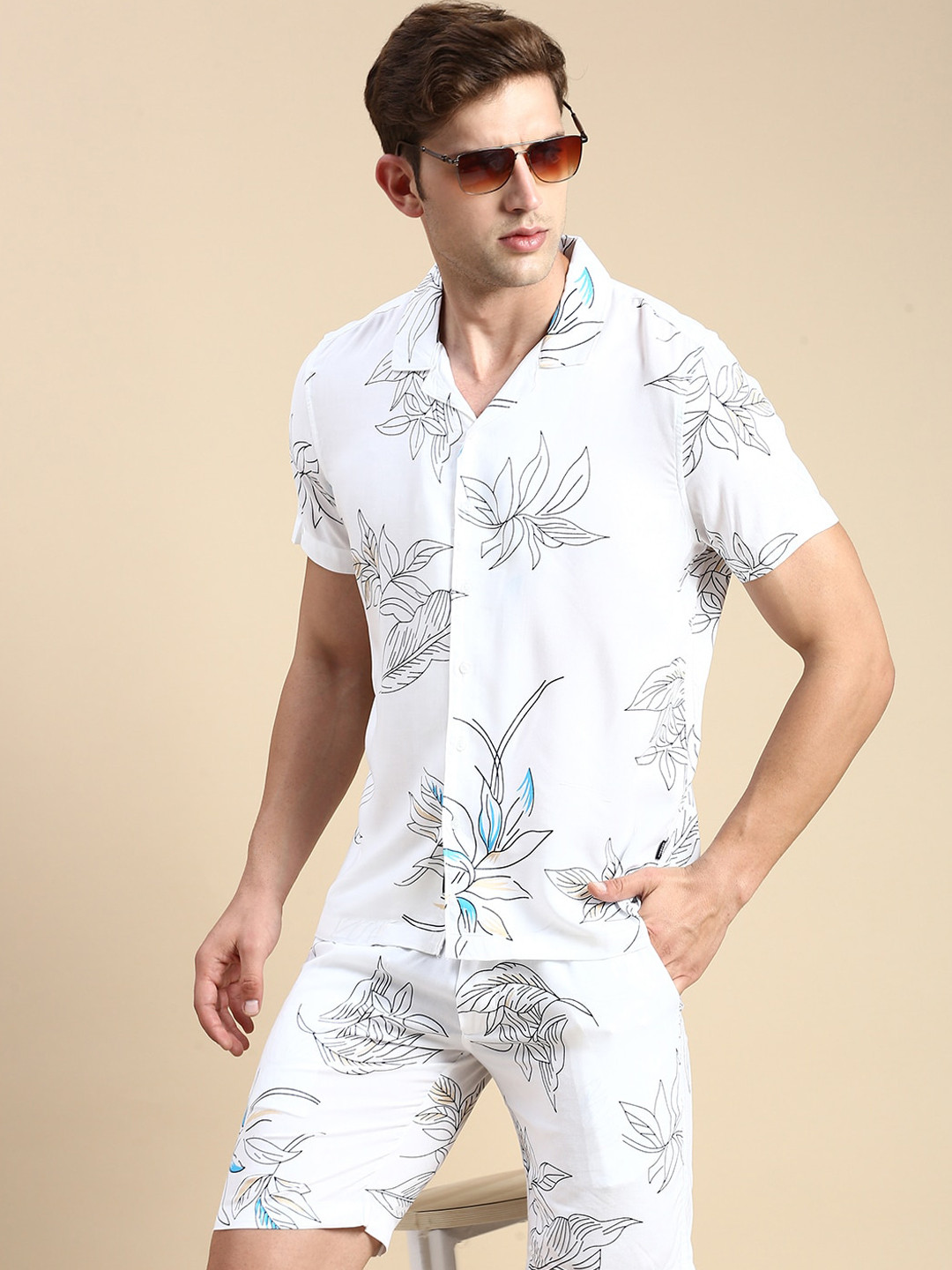 SHOWOFFFF Printed Shirt With Shorts