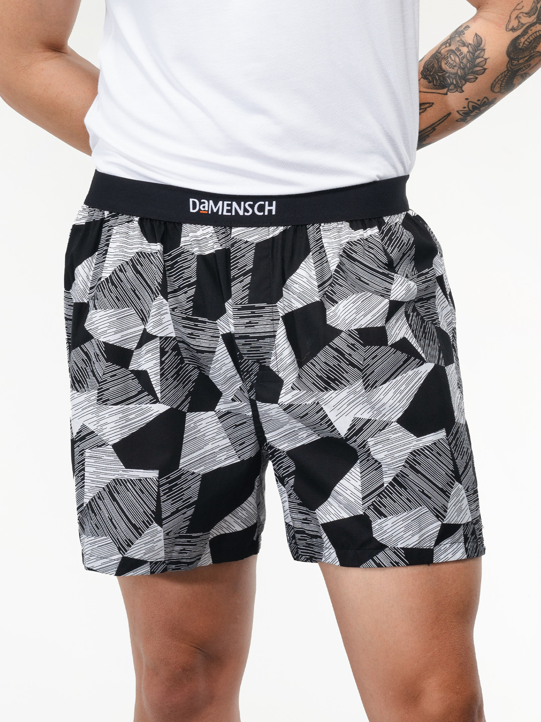 DAMENSCH Men Breeeze Ultralight Pure Cotton Inner Boxers IB1002-BLKPUZ
