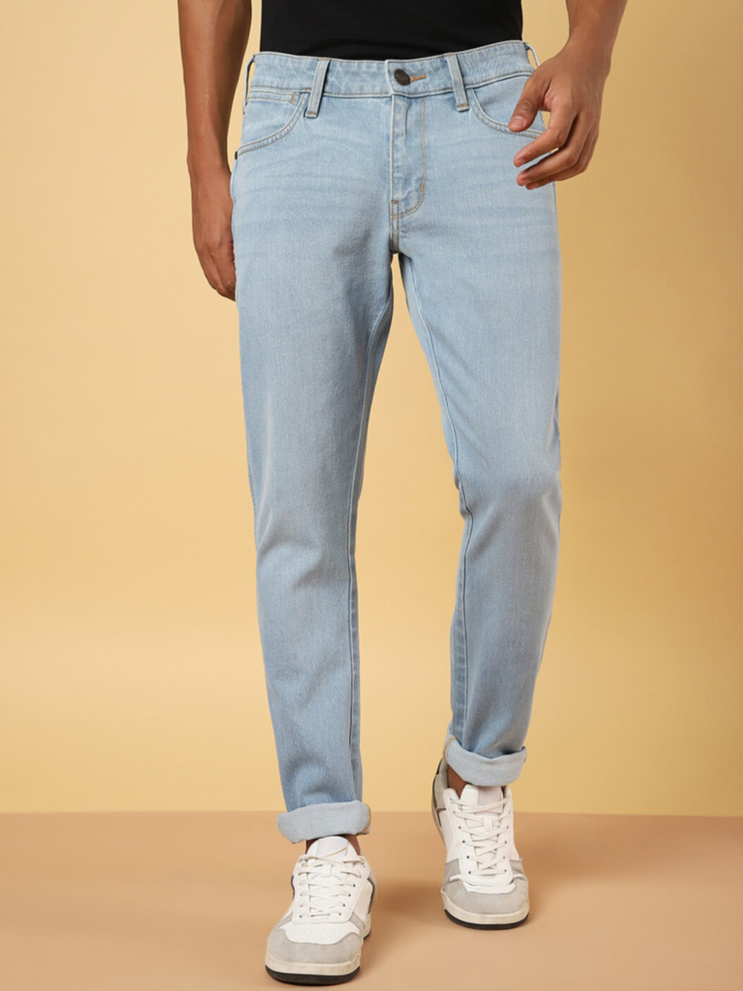 Wrangler Men Vegas Skinny Fit Light Fade Stretchable Jeans