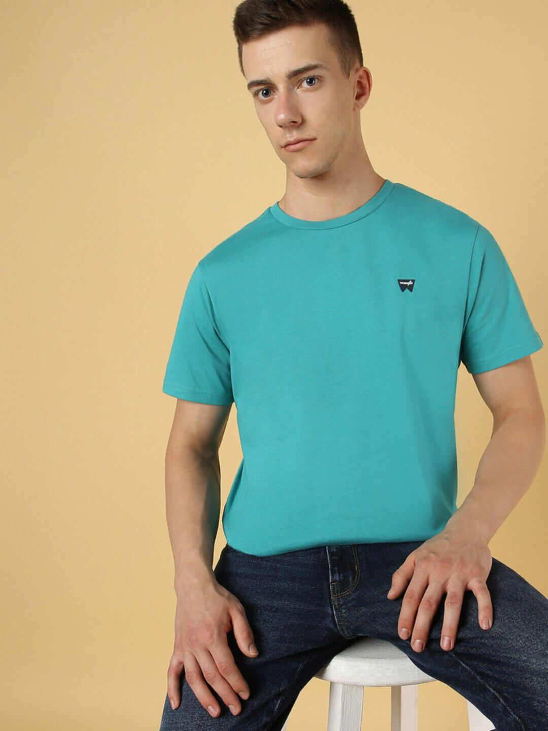 Wrangler Round Neck Cotton T-shirt