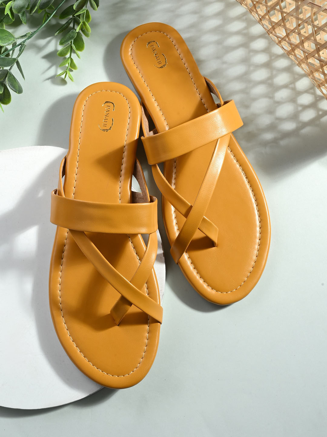 PANAHI Women Open One Toe Flats