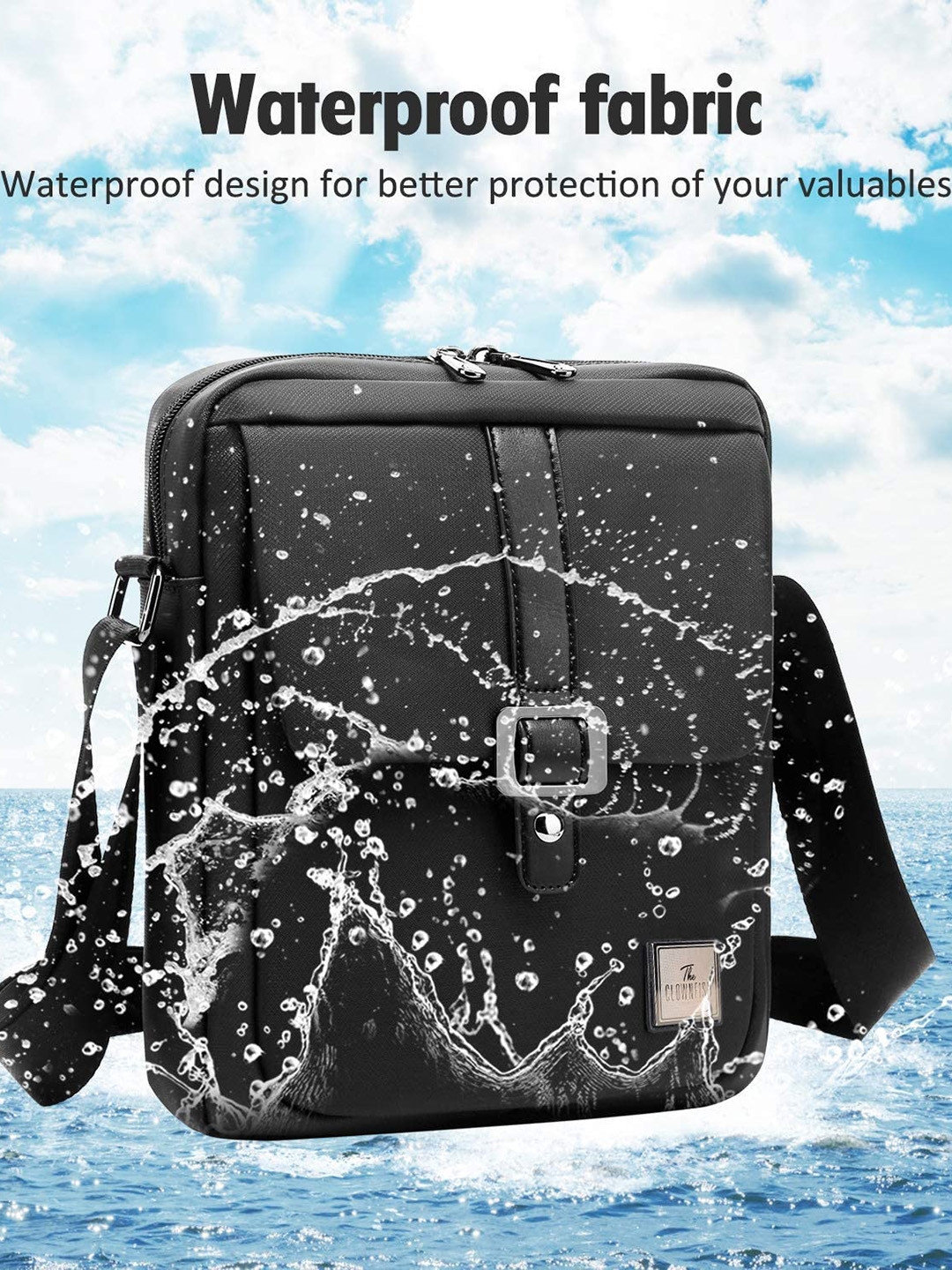 THE CLOWNFISH Solid Waterproof Messenger Bag