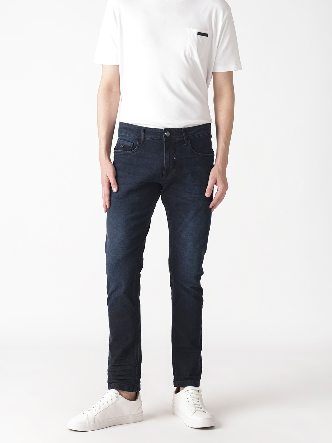 RARE RABBIT Men Macher Mid-Risee Slim Fit Jeans