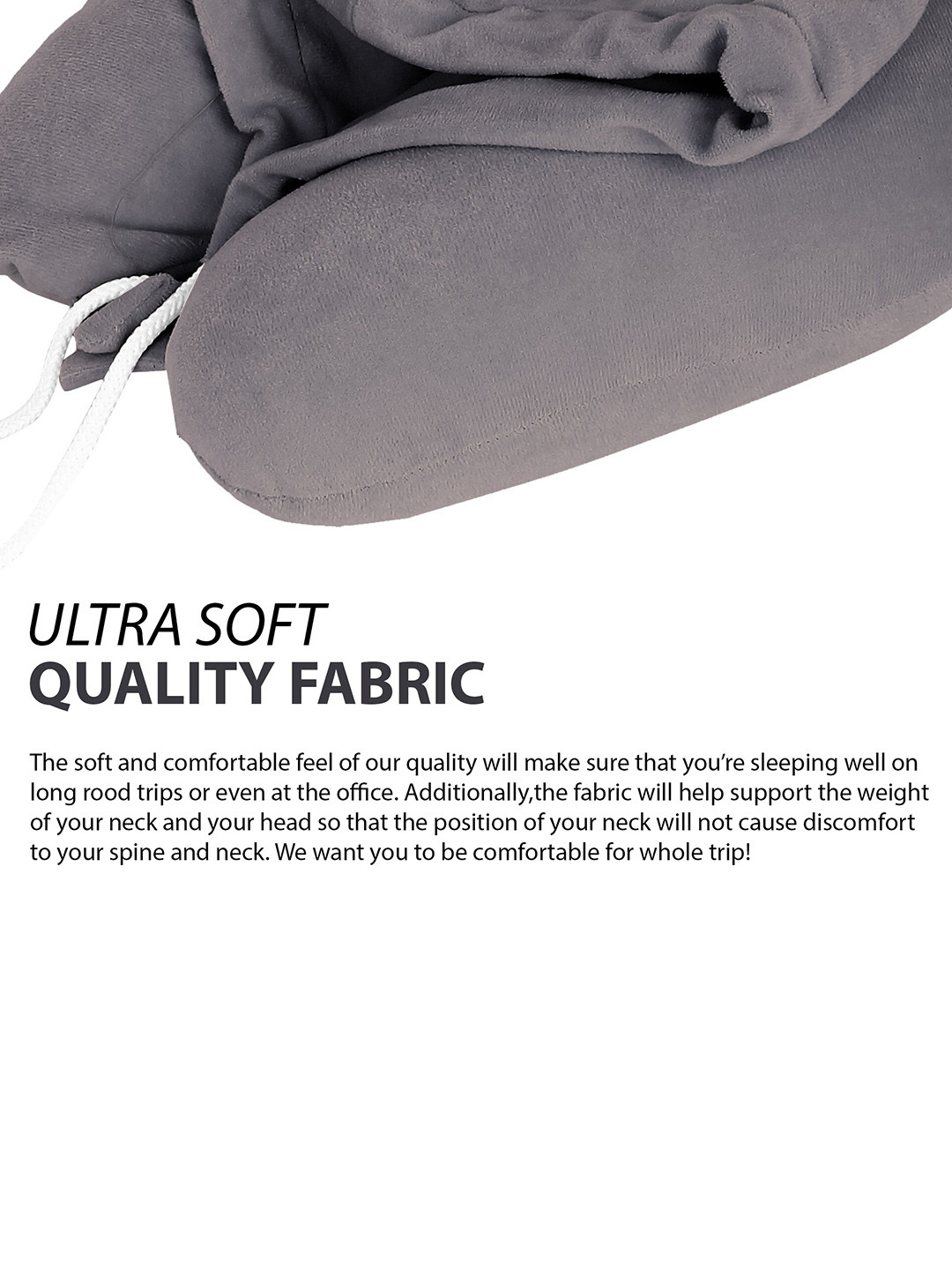 PILLOW TREE Velvet Hooded Neck Pillow