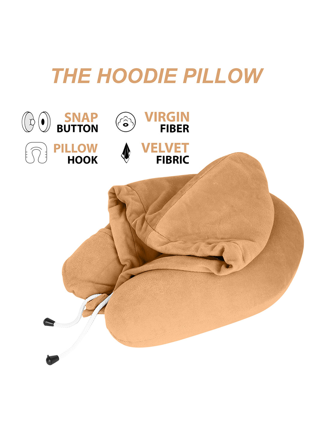 PILLOW TREE Hoody Travel Neck Pillow