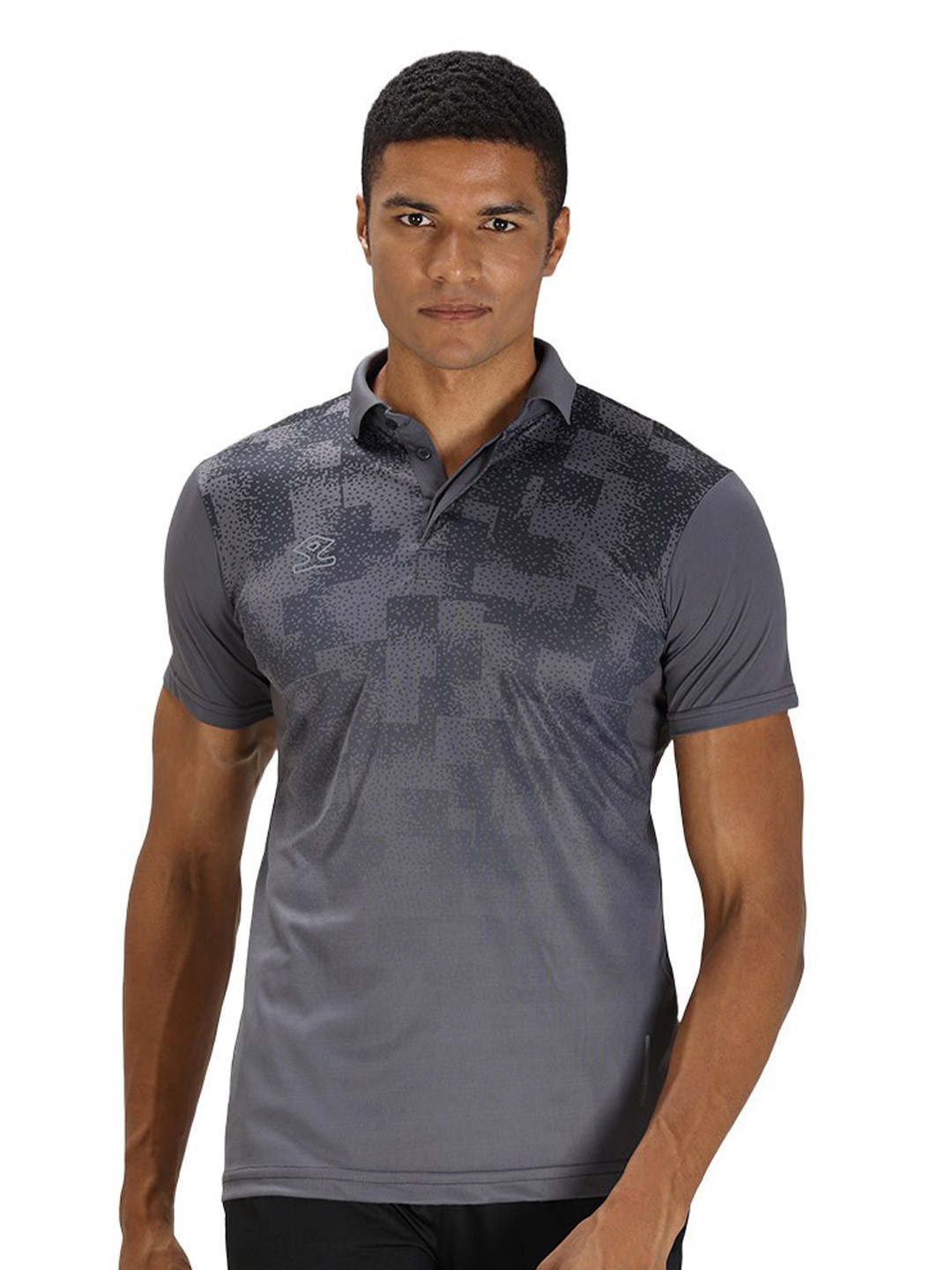 Shrey Abstract Printed Polo Collar T-shirt