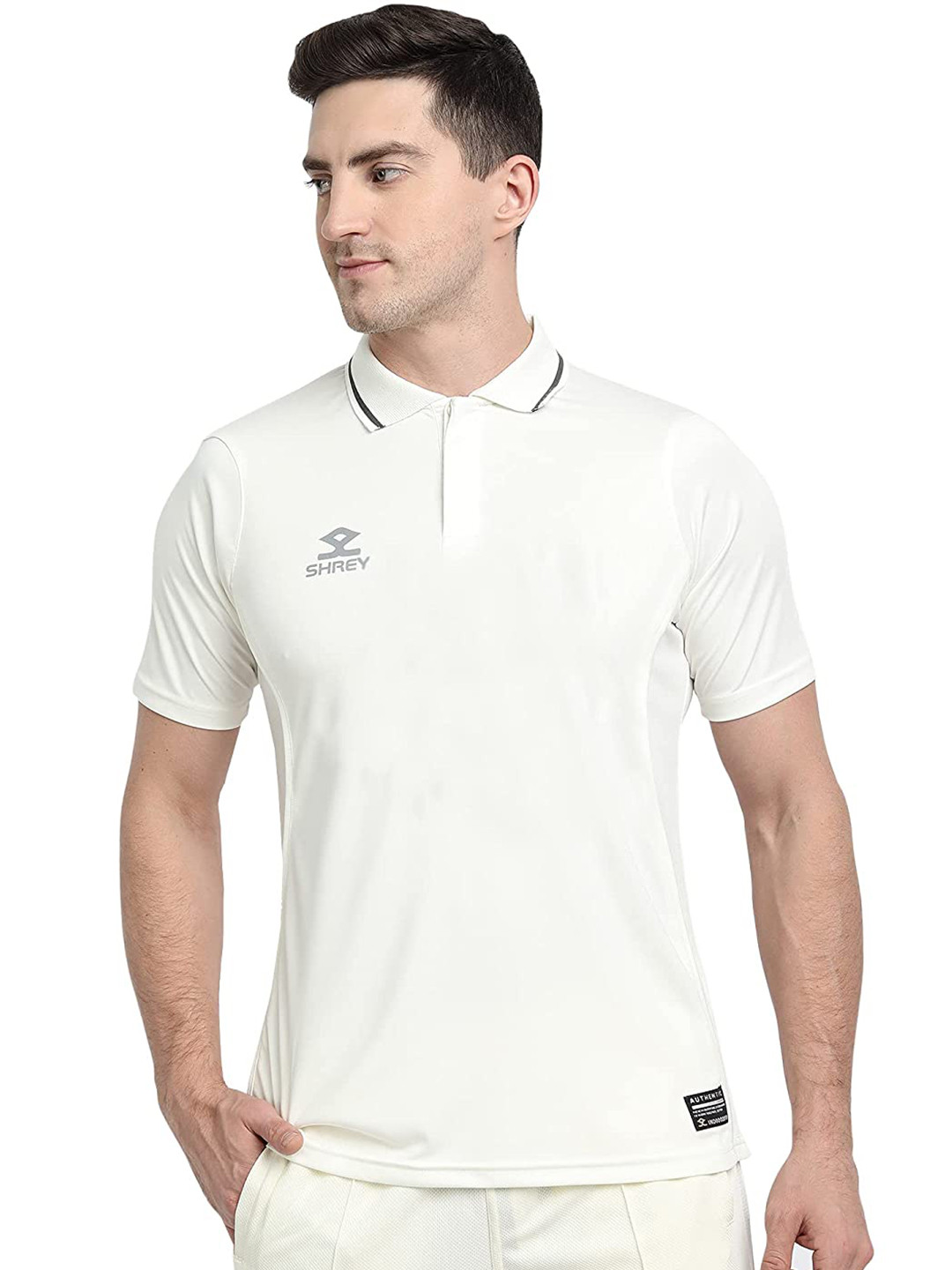 Shrey Cricket Premium Short Sleeves Polo Collar T-shirt