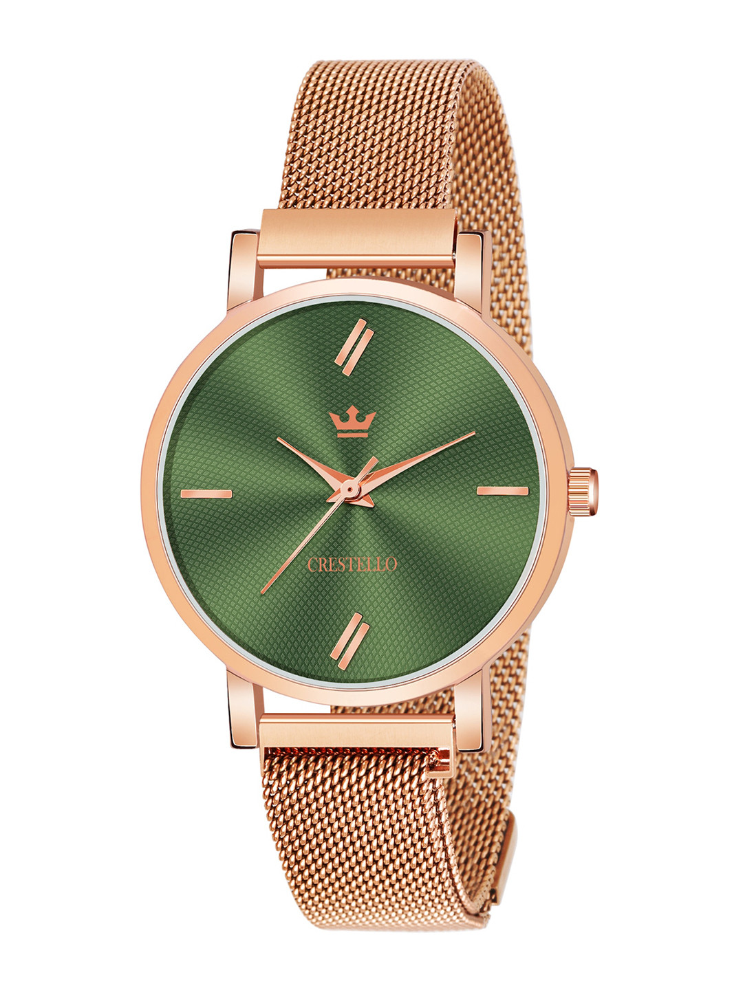 CRESTELLO Men Bracelet Style Straps Analogue Watch CR-RG131-GRN