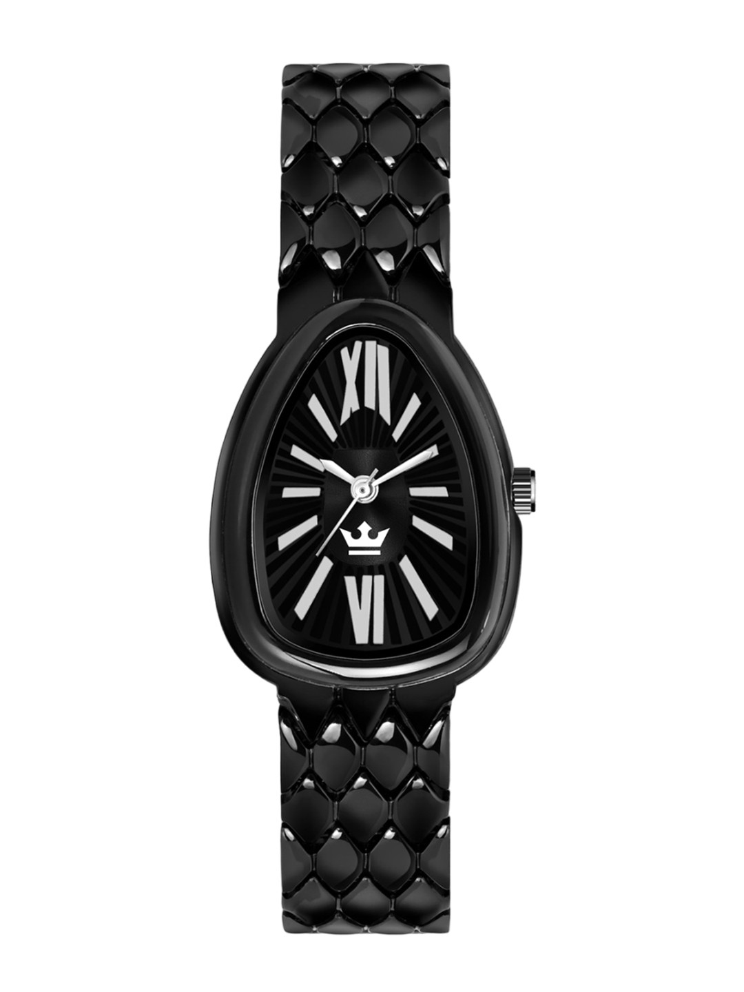 CRESTELLO Men Bracelet Style Straps Analogue Watch CR-CBR133-BLACK