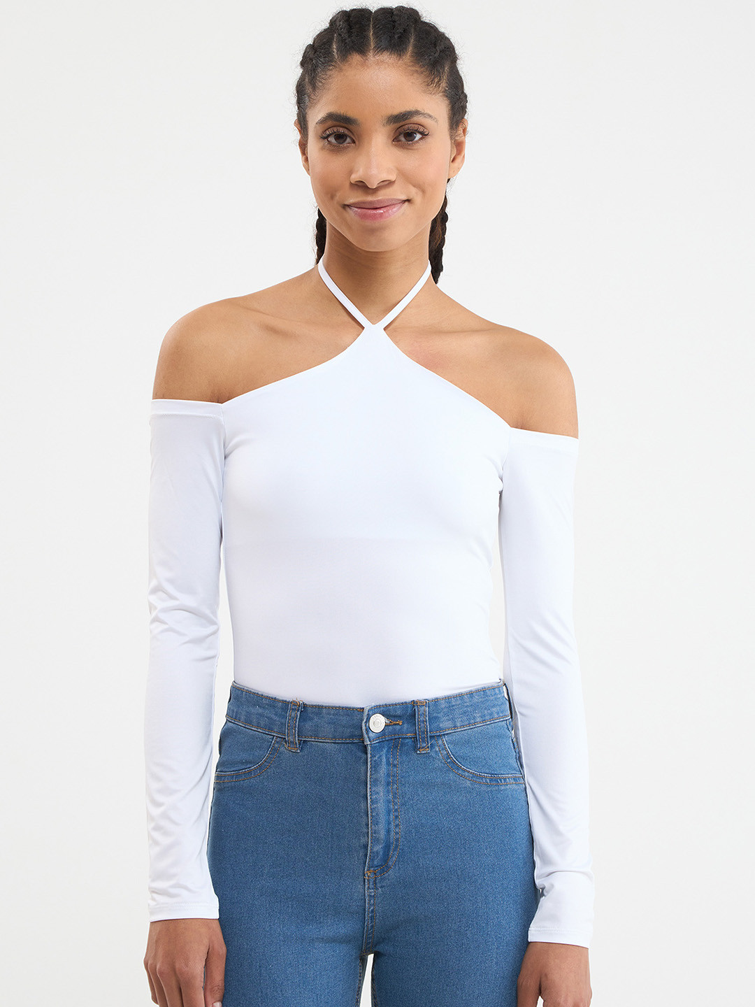 TERRANOVA Halter Neck Fitted Top