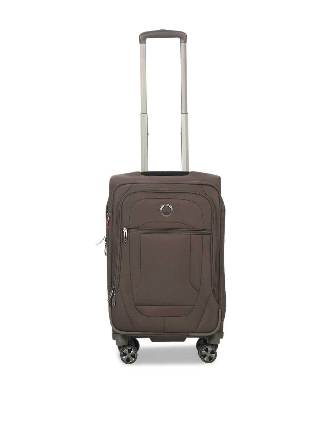 DELSEY PARIS HELIUM DLX Small Cabin Expandable Suitcase - Soft-Sided Mocha Polyester Trolley with TSA Lock