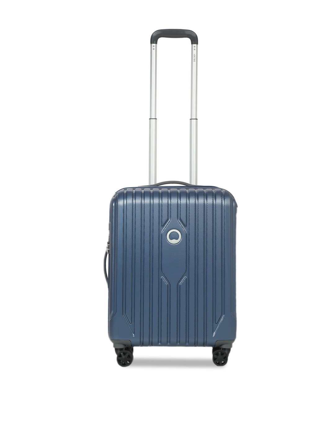 DELSEY PARIS MASERU Large Check-in Suitcase - Hard-Sided Blue Jean Polycarbonate Trolley with TSA Lock