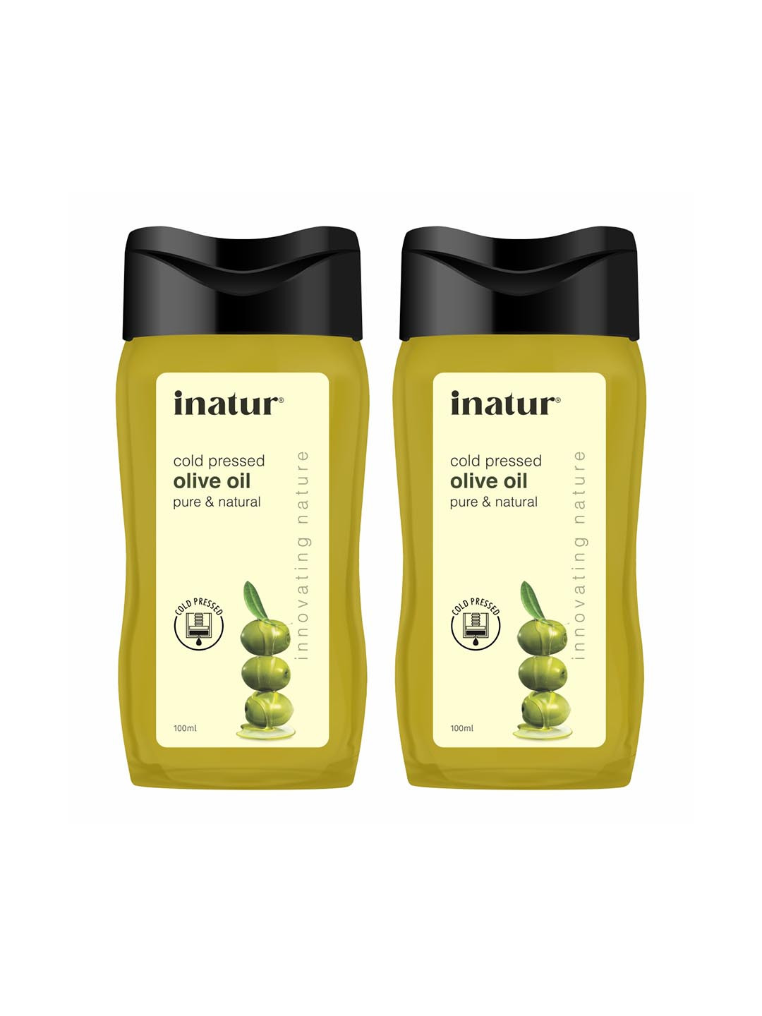 Inatur Combo of 2 Cold Pressed Olive Oil - 100 ml