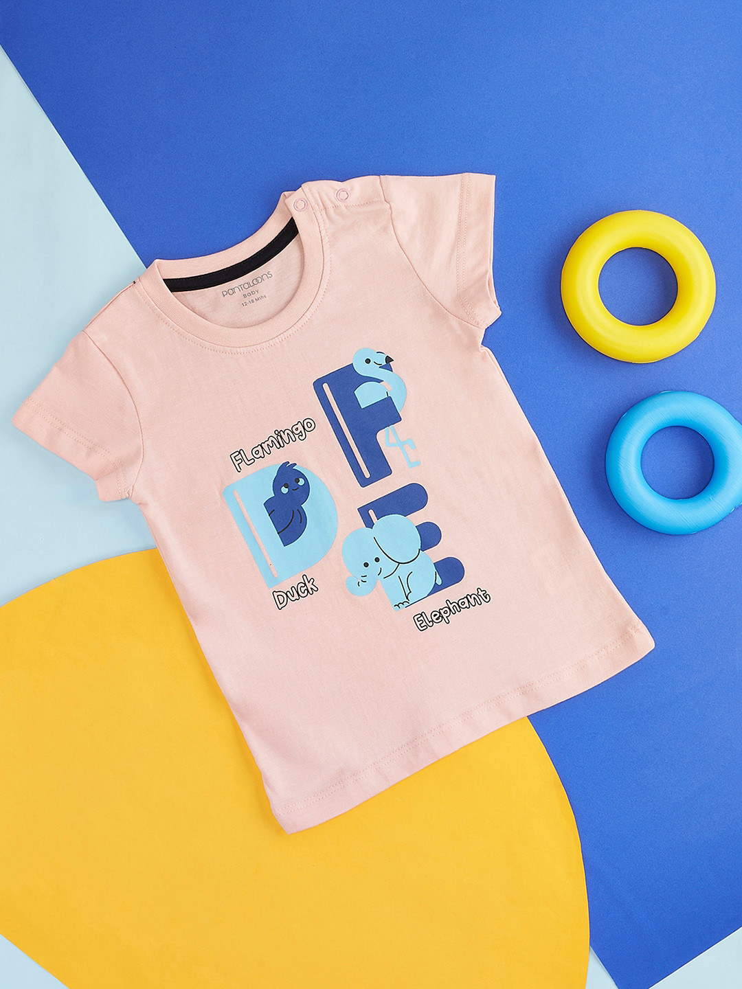 Pantaloons Baby Infant Boys Typography Printed Casual Cotton T-shirt