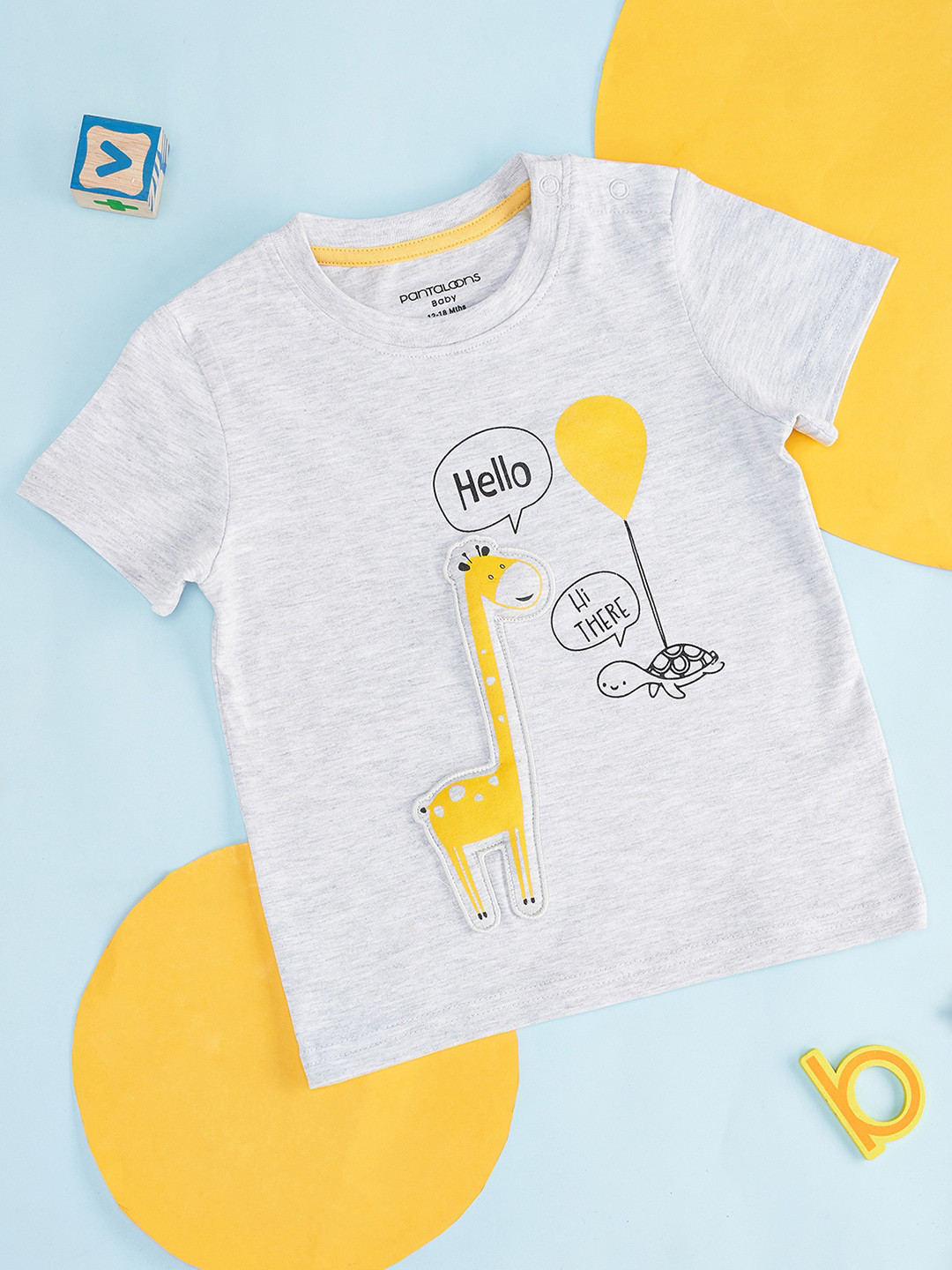 Pantaloons Baby Infat Boys Graphic Printed Cotton T-shirt