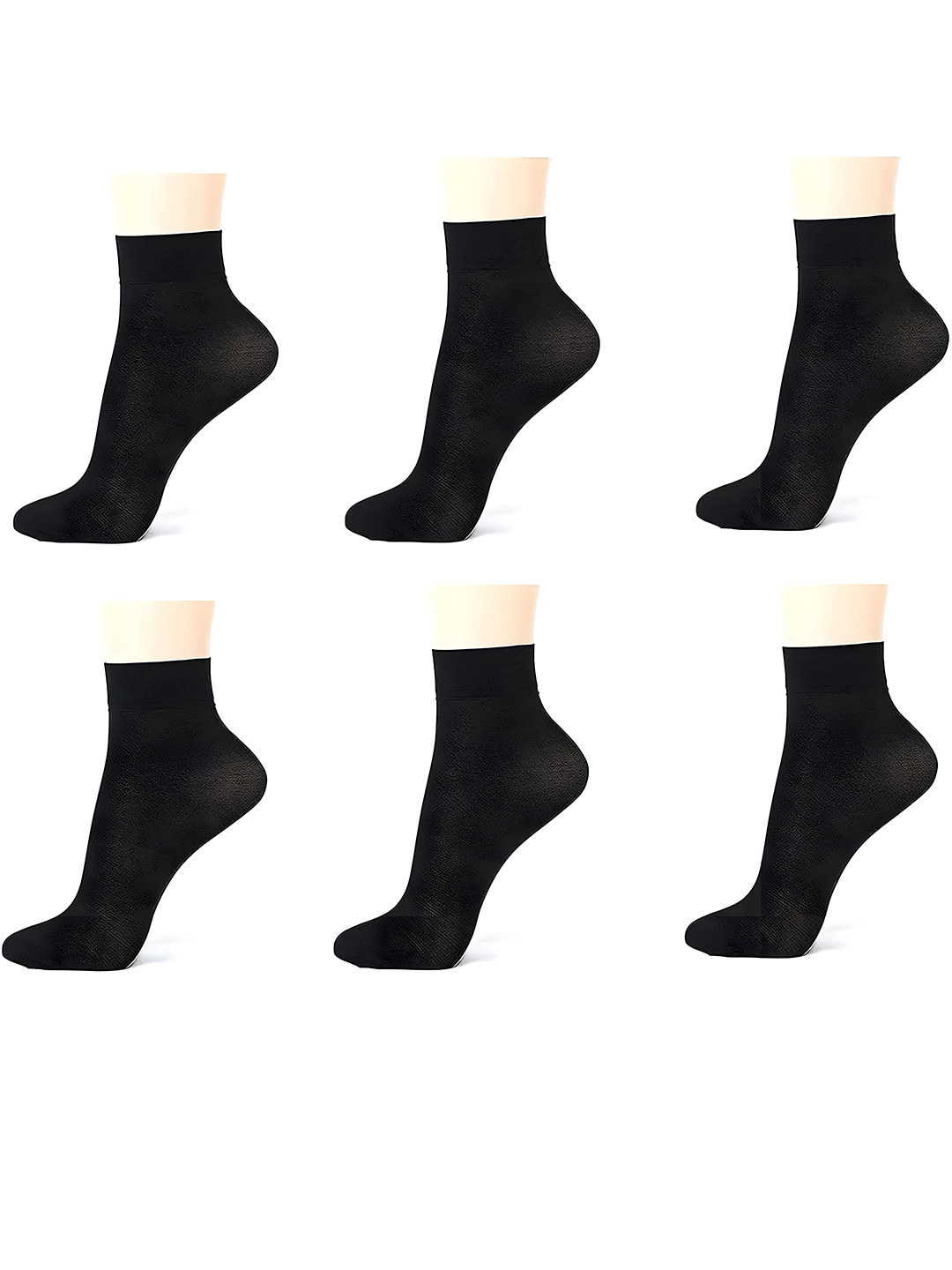 Hill Islands Pack Of 6 Above Ankle Length Sheer Socks