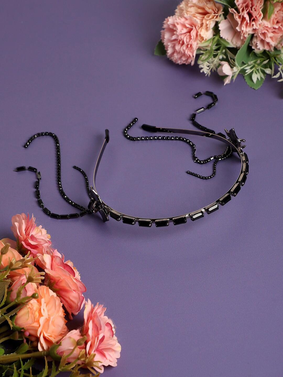 SOHI Embellished Metal Hairband