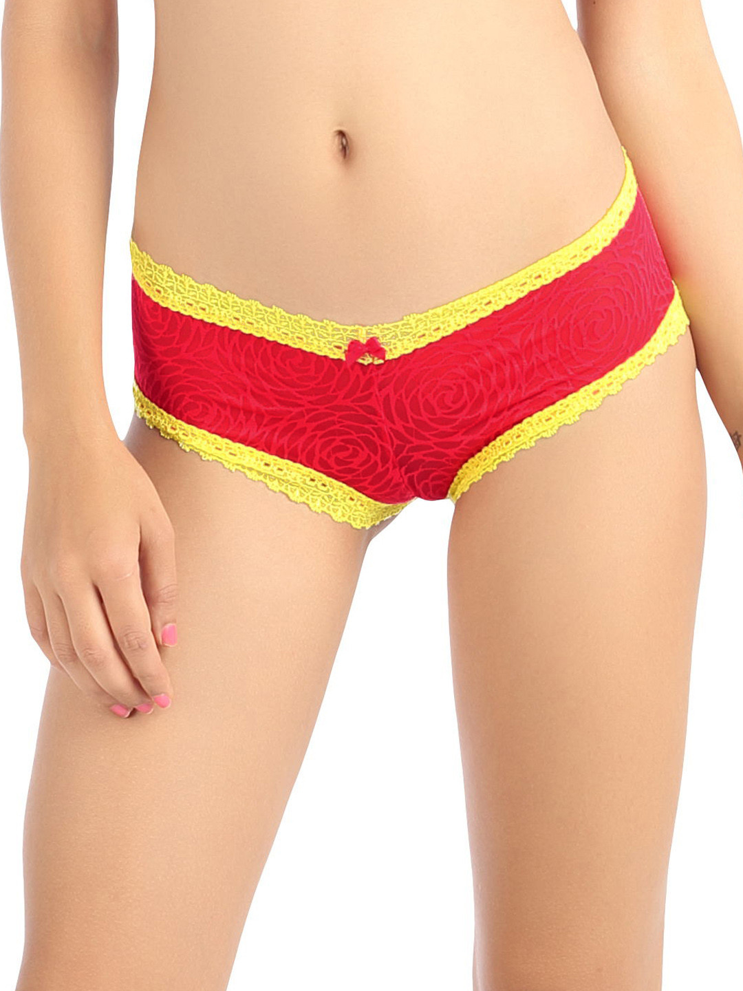 Candyskin Women Red Lace Bikini Briefs CS-PNTY-B05
