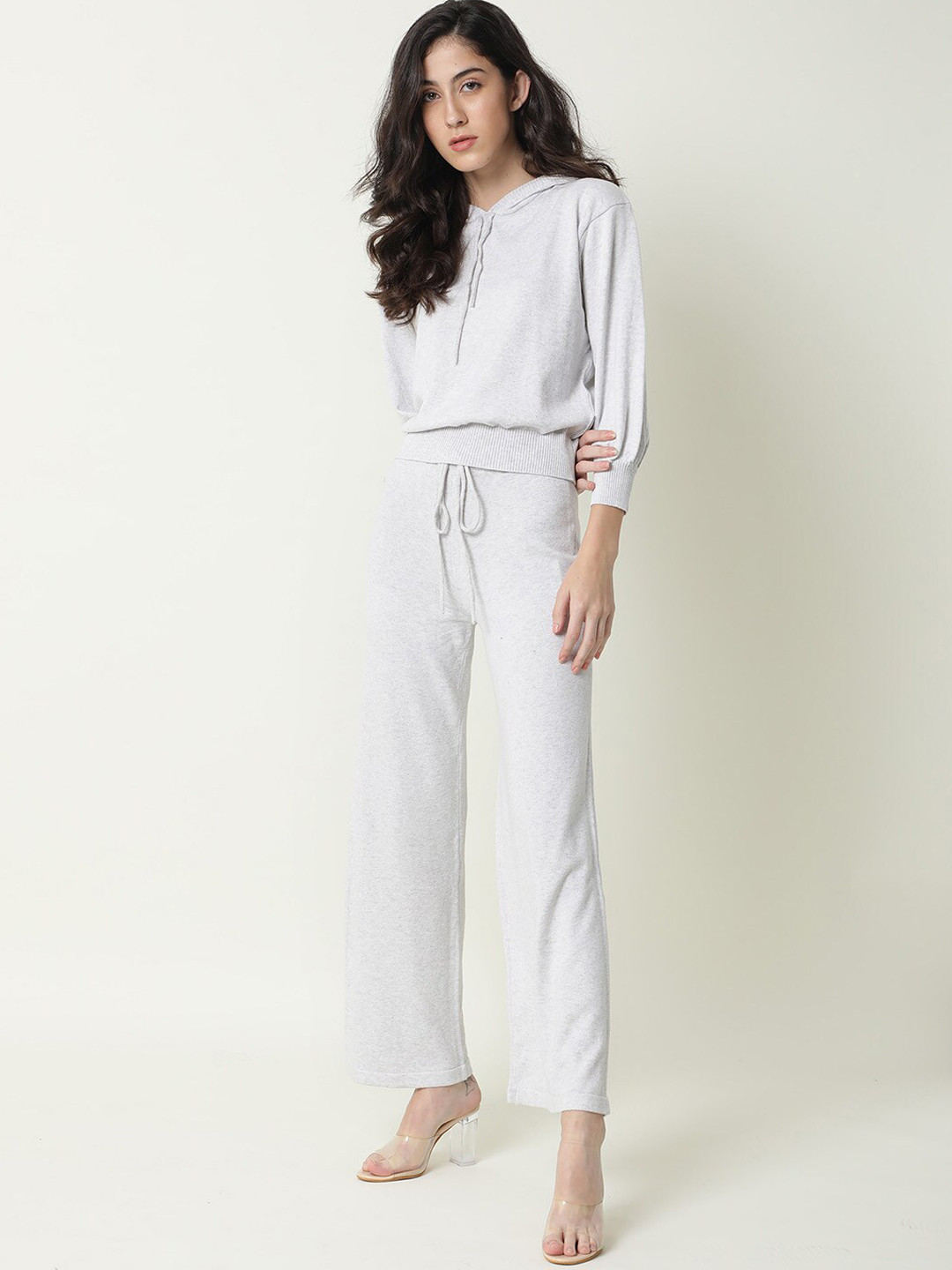 RAREISM Women Cotton High-Rise Parallel Trousers