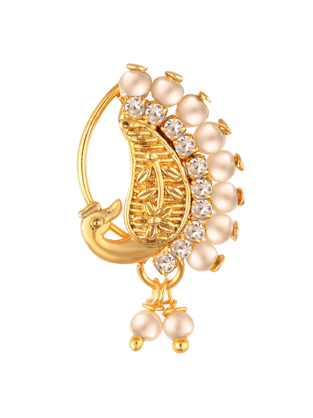 Vighnaharta Gold-Plated Maharashtrian Nosepin