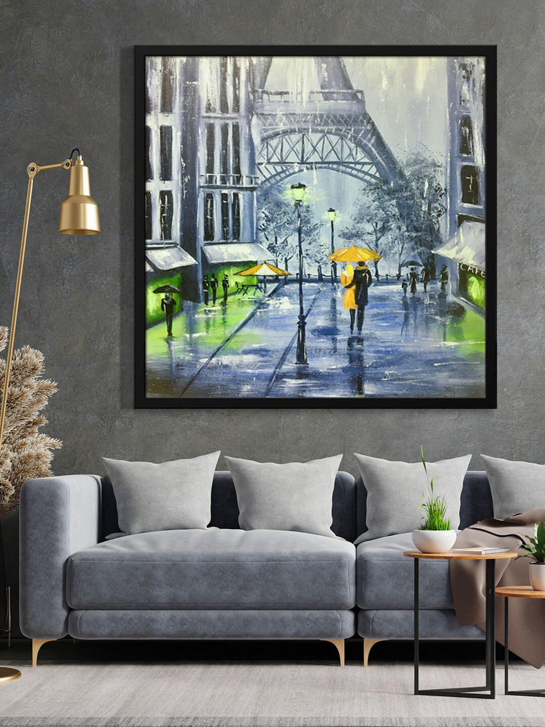 999Store Grey Canvas Wall Bedroom Square Potrait Paintings Wall Art