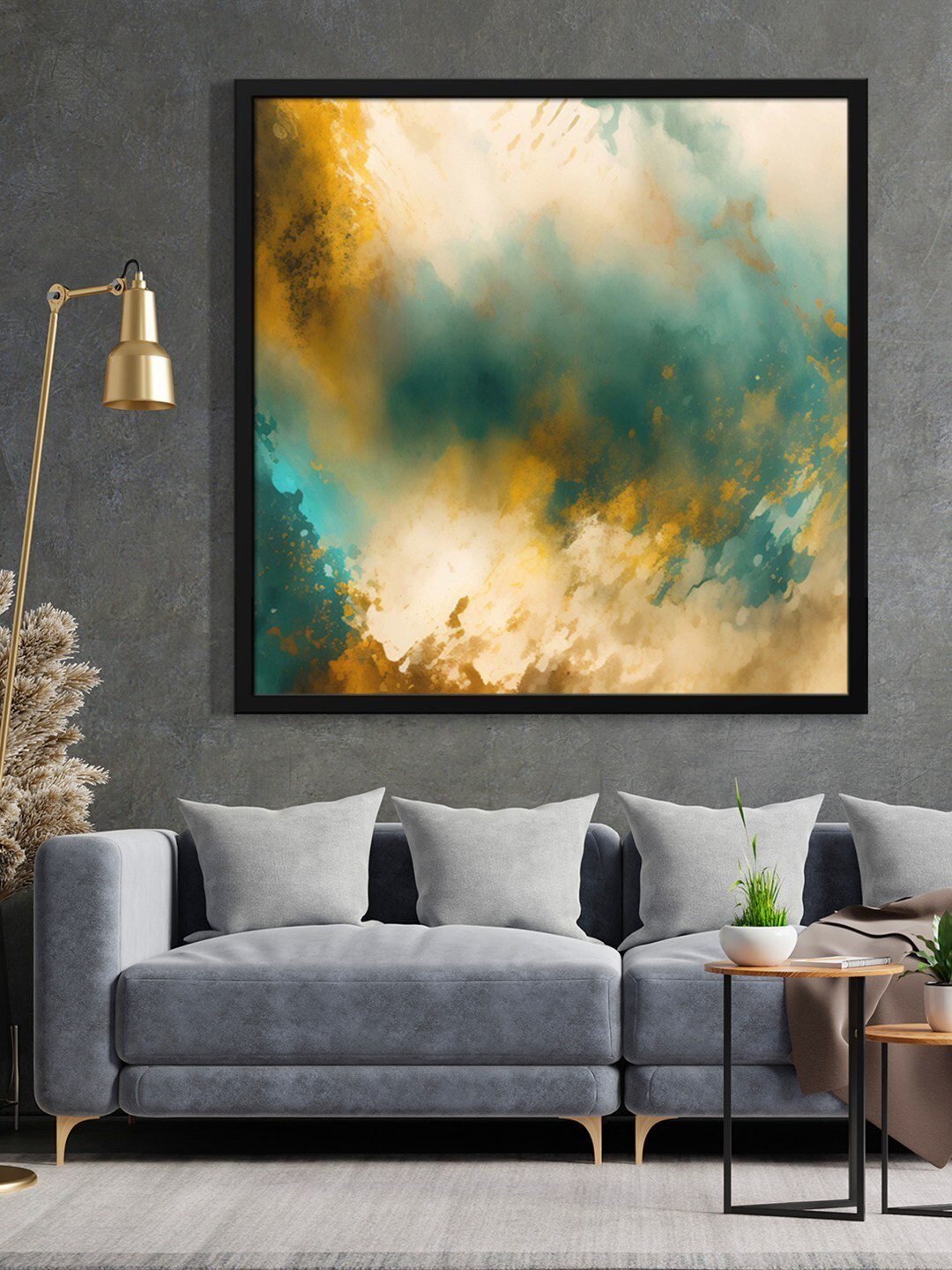 999Store Beige Abstract Painting Wall Art