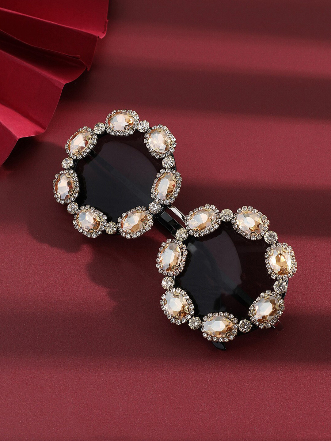 HAUTE SAUCE  Women Embellished Round Sunglasses AW23_SOHISG9078