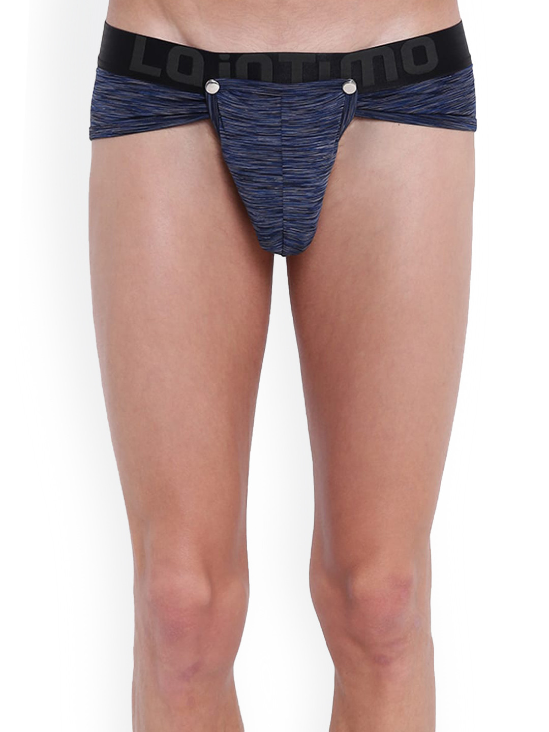 La Intimo Men Abstract Printed Button Glutton Mid-Rise Basic Brief LIBR005