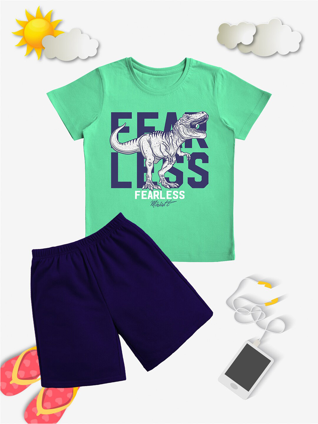 x2o Boys Printed T-shirt with Shorts