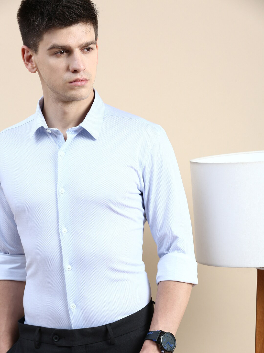 INVICTUS Comfort Slim Fit Cotton Knit Formal Shirt