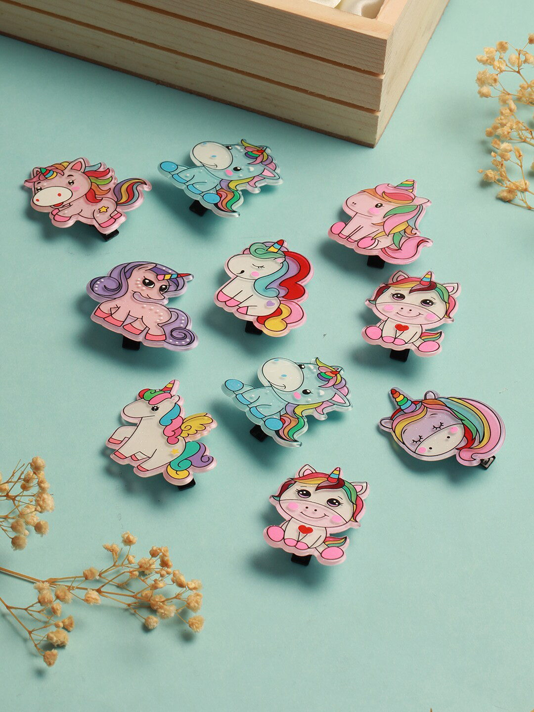 Jazz and Sizzle Girls Set Of 10 Alligator Hair Clip