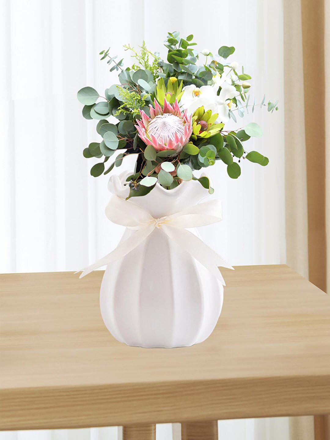 Art Street White Origami European Style Vase