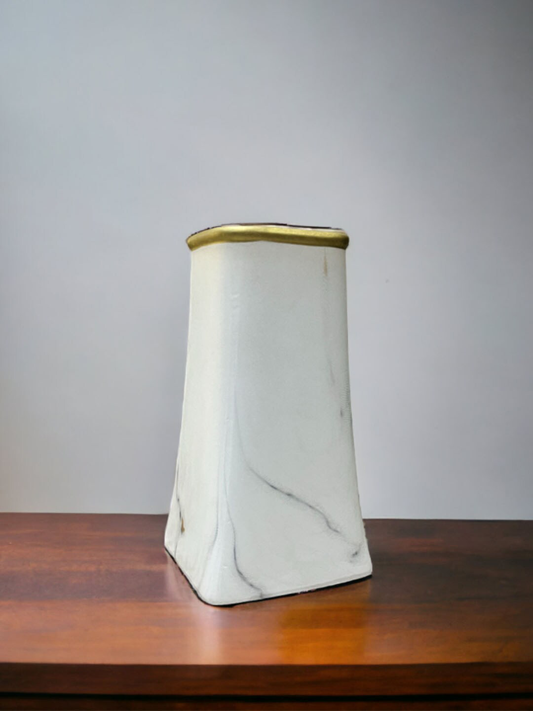 Art Street White Onyx Marble Design Flower Vase