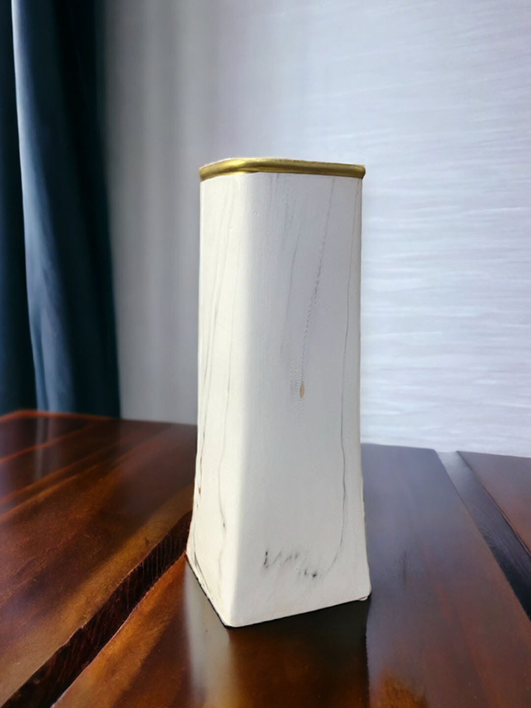 Art Street White Onyx Marble Design Flower Vase