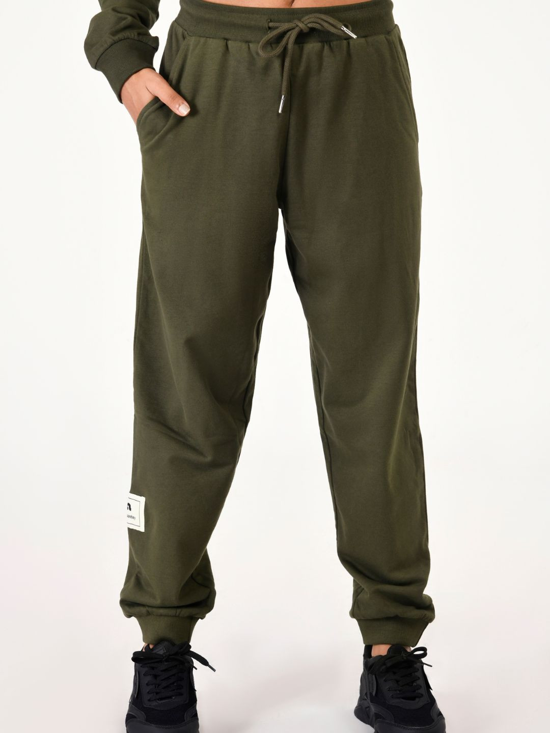 aastey Women Comfort Fit Mid-Rise Pure Cotton Joggers