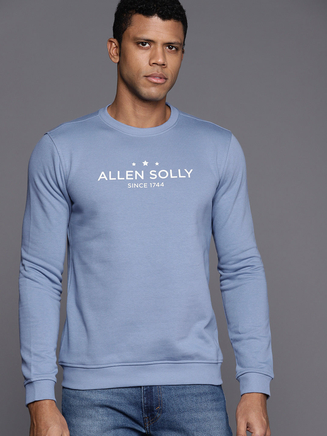 Allen Solly Brand Logo Embossed Sweatshirt
