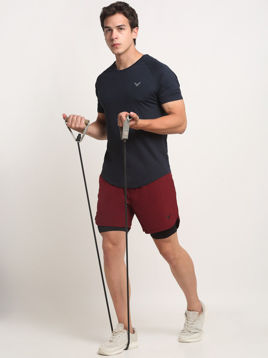 Invincible Men Double Layered Shorts