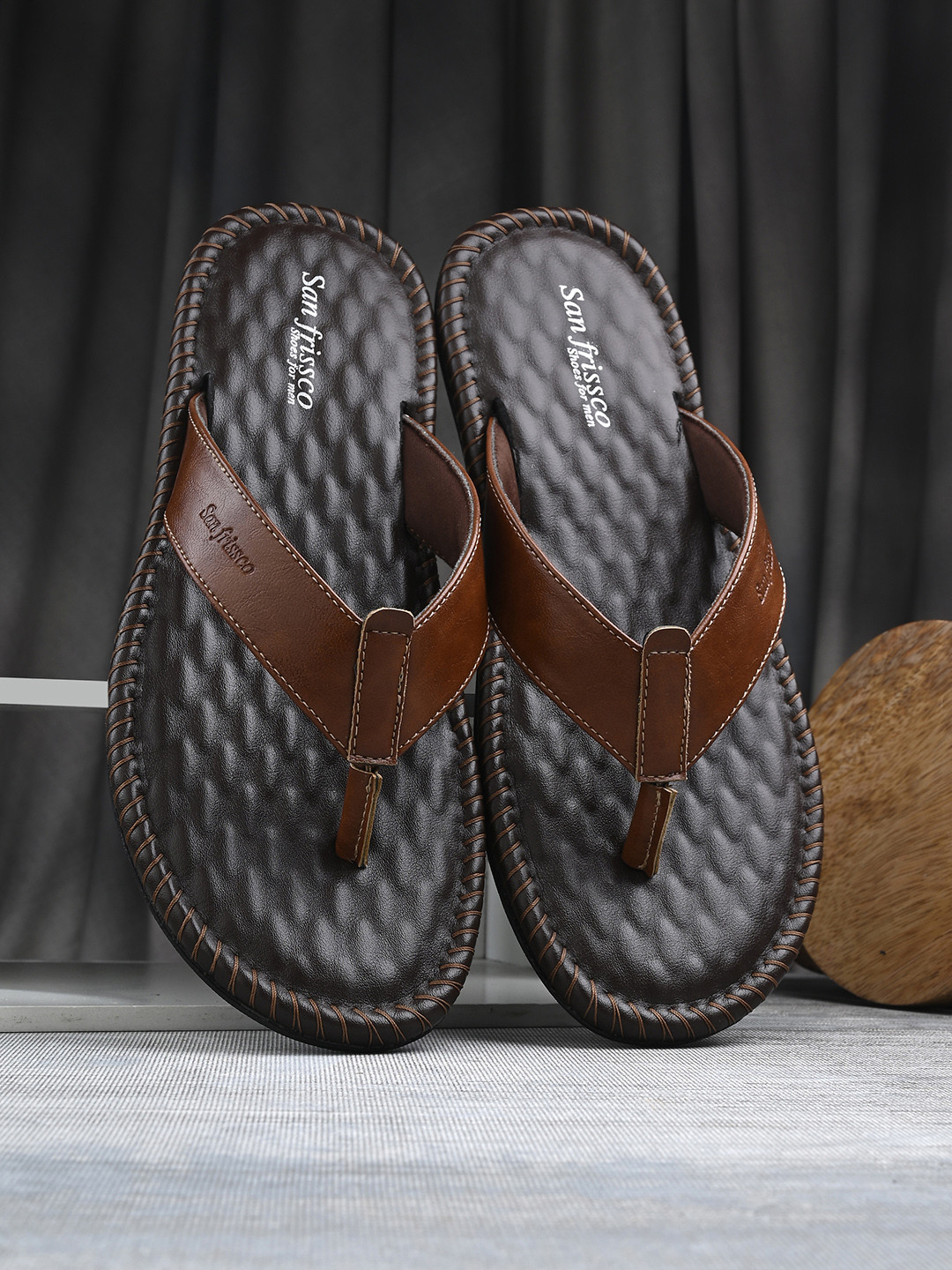 San Frissco Men Open Toe Comfort Sandals