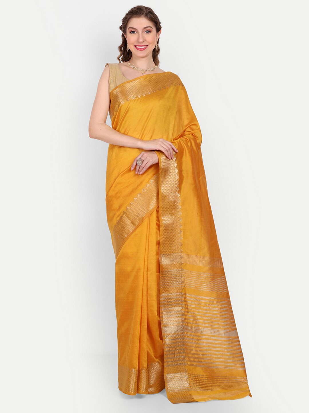 Paramparik Textile Zari Tussar Saree