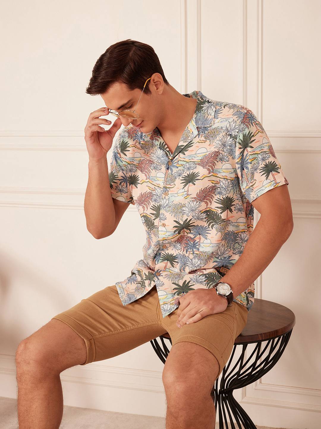 DENNISON Smart Block Printed Casual Shirt